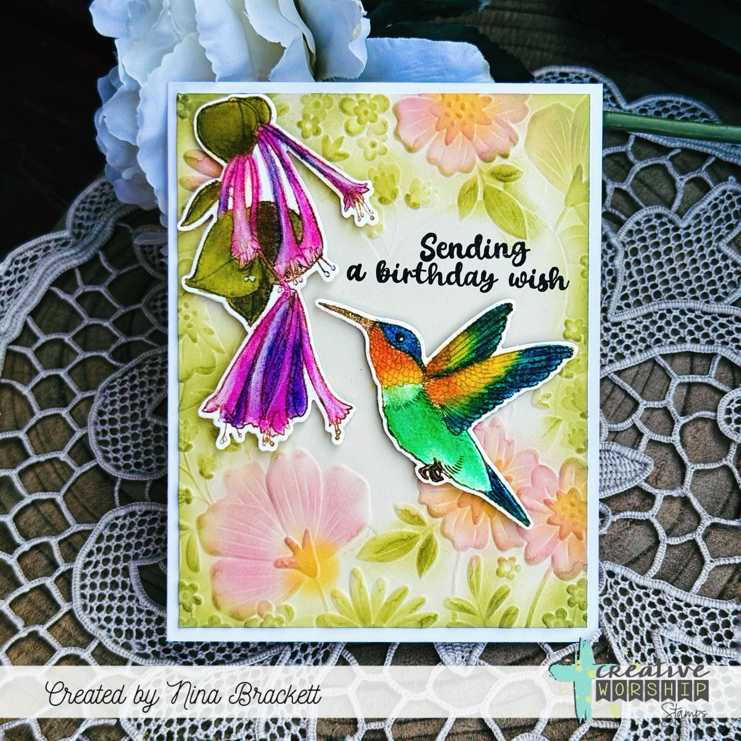 Hummingbird Wishes Clear Stamp Set