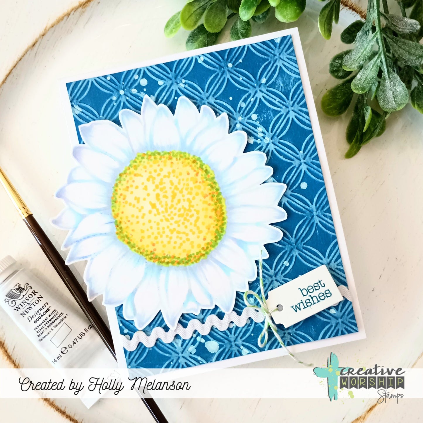 Sunflower Background Clear Stamp