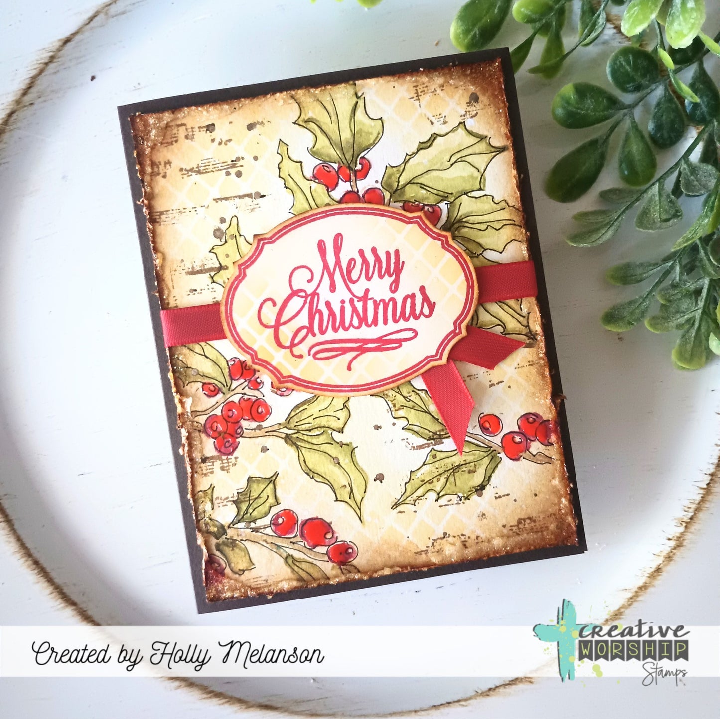 Holly Christmas Clear Stamp Set