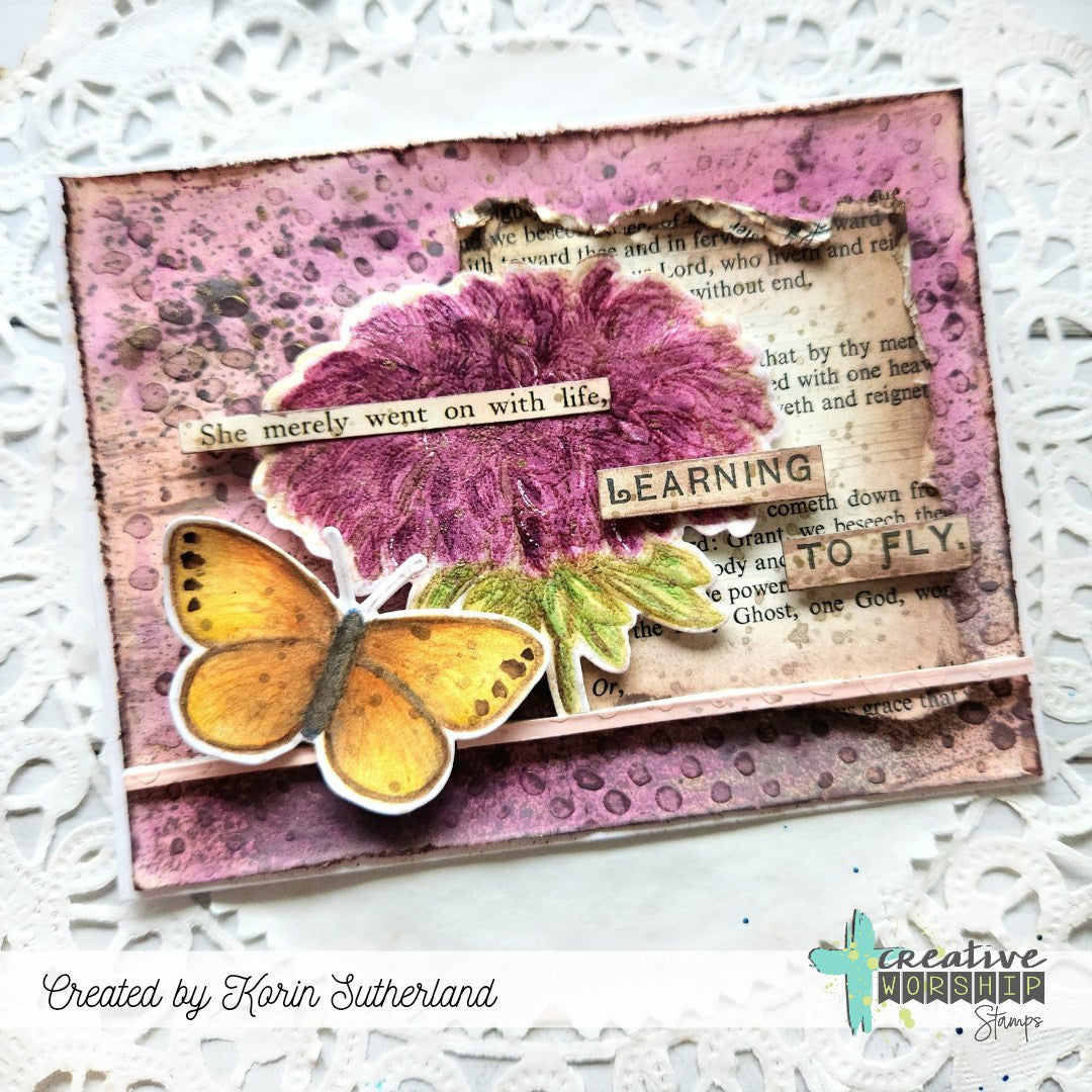 Vintage Floral Collection Clear Stamp Set