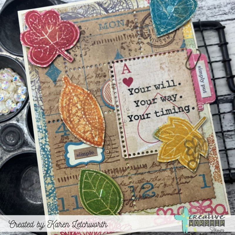 Leaf Silhouettes Clear Stamp Set
