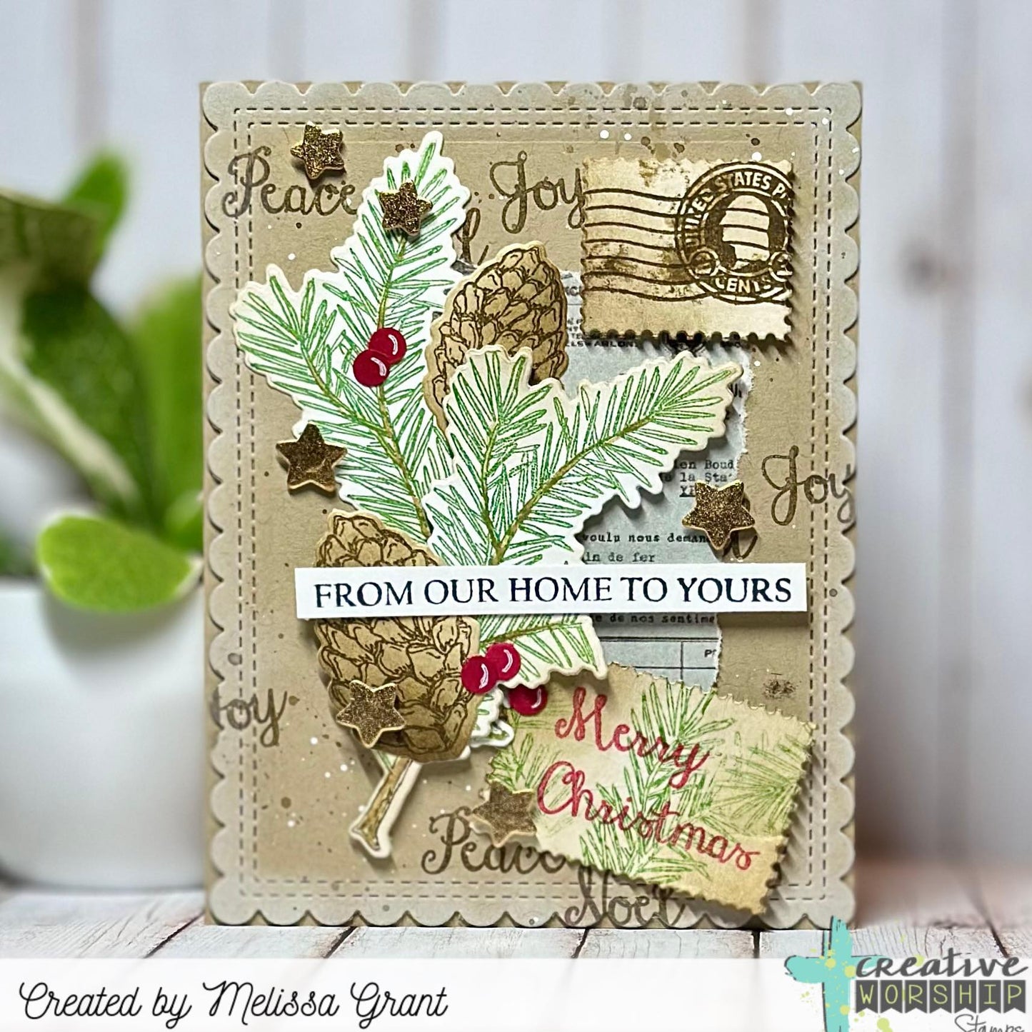 Christmas Pine Stamp & Die Bundle
