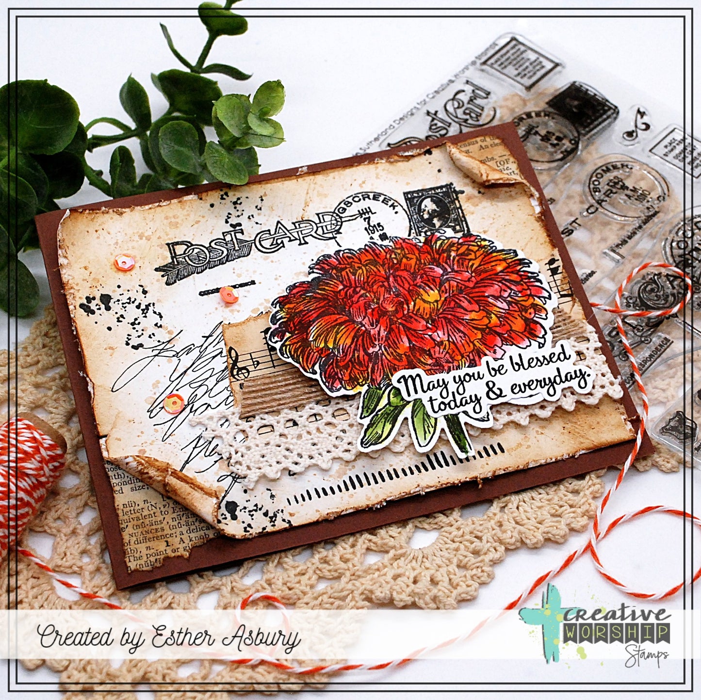 PREORDER Vintage Postcards Clear Stamp Set