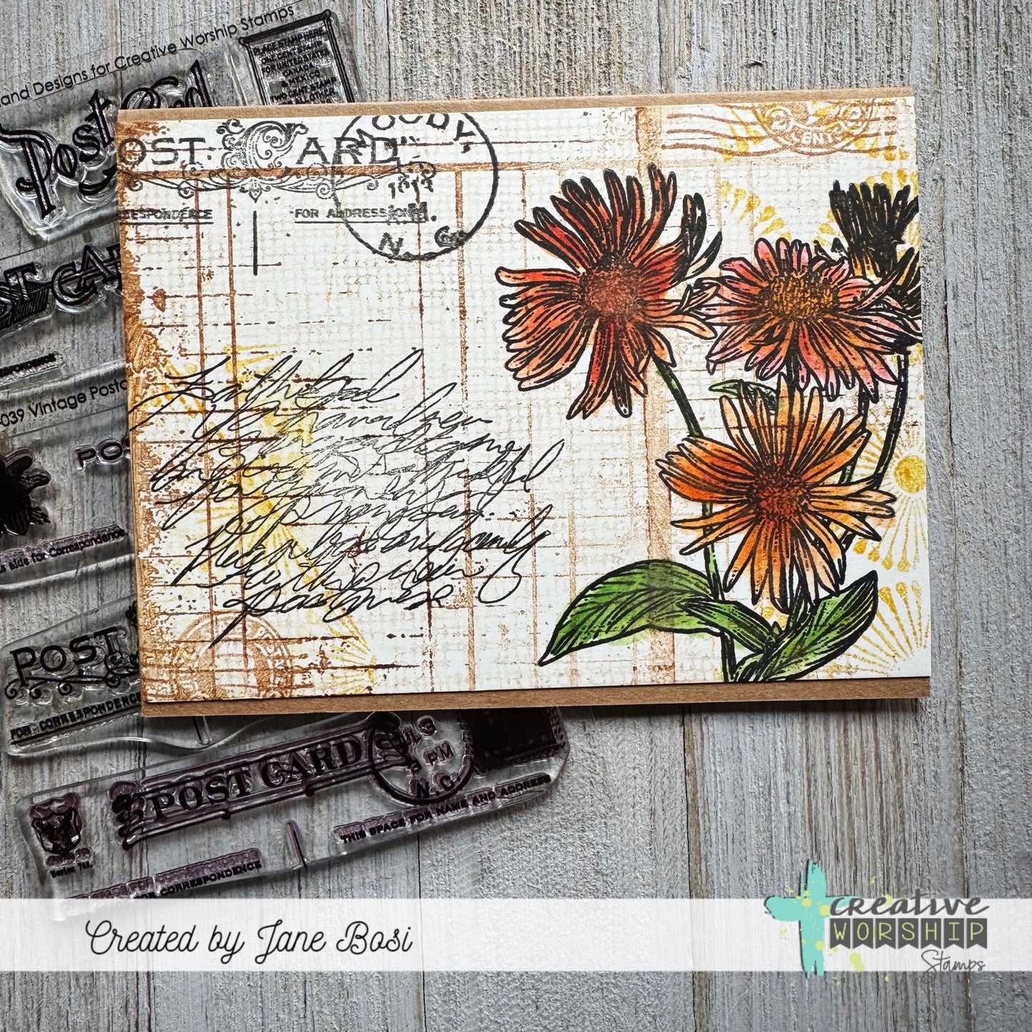 PREORDER Vintage Postcards Clear Stamp Set