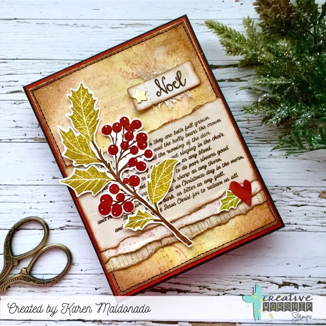 Vintage Holly Die Set