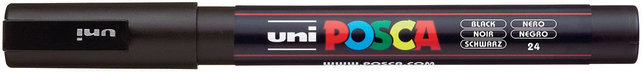 Uni Posca Paint Pen Marker Fine Bullet Tip 3M: Black