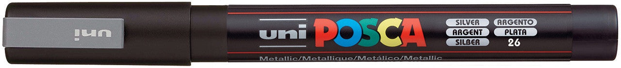 Uni Posca Paint Pen Marker Fine Bullet Tip 3M: Silver