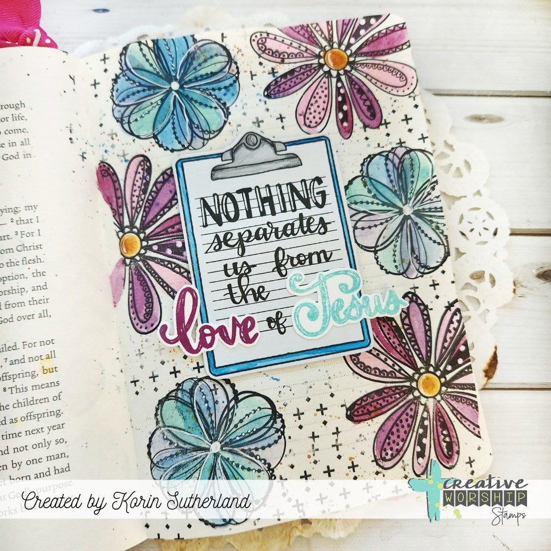 Funky Florals Clear Stamp Set