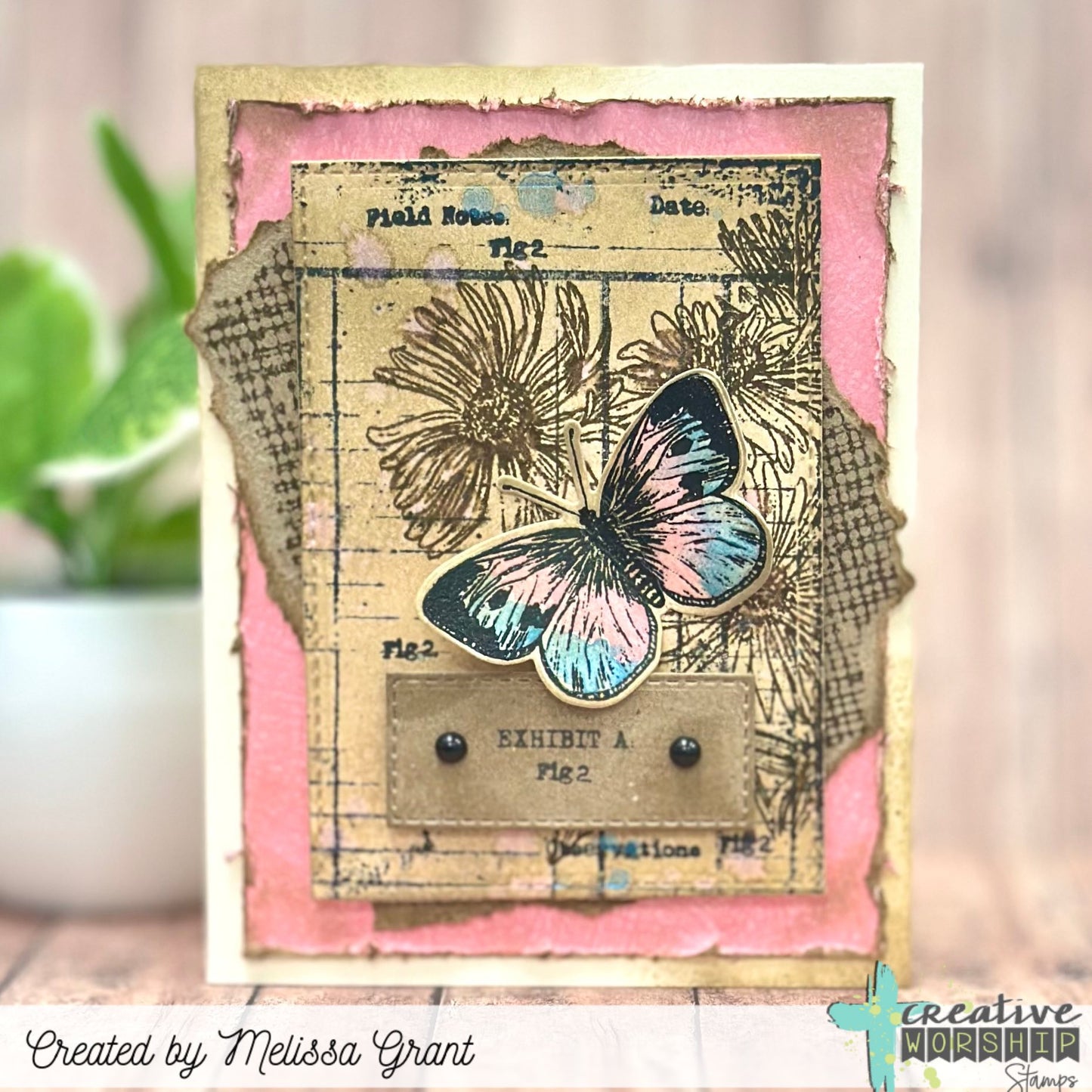 Vintage Ledger Page Clear Stamp