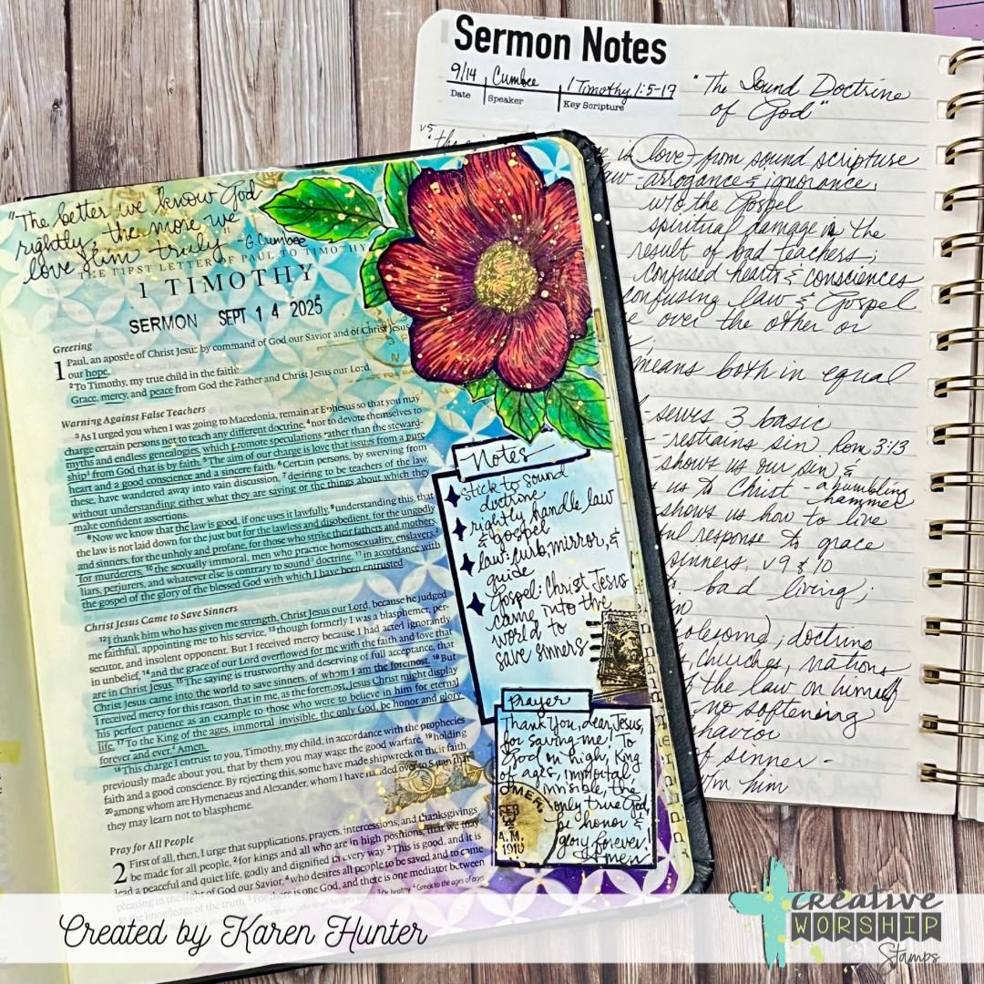 Vintage Floral Collection Clear Stamp Set