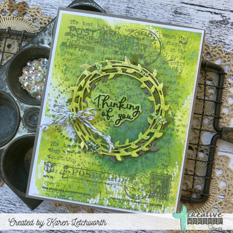 Vintage Postcards Clear Stamp Set