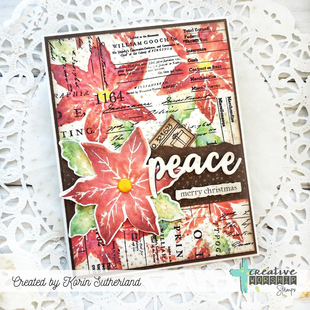 Poinsettia Wishes Die Set