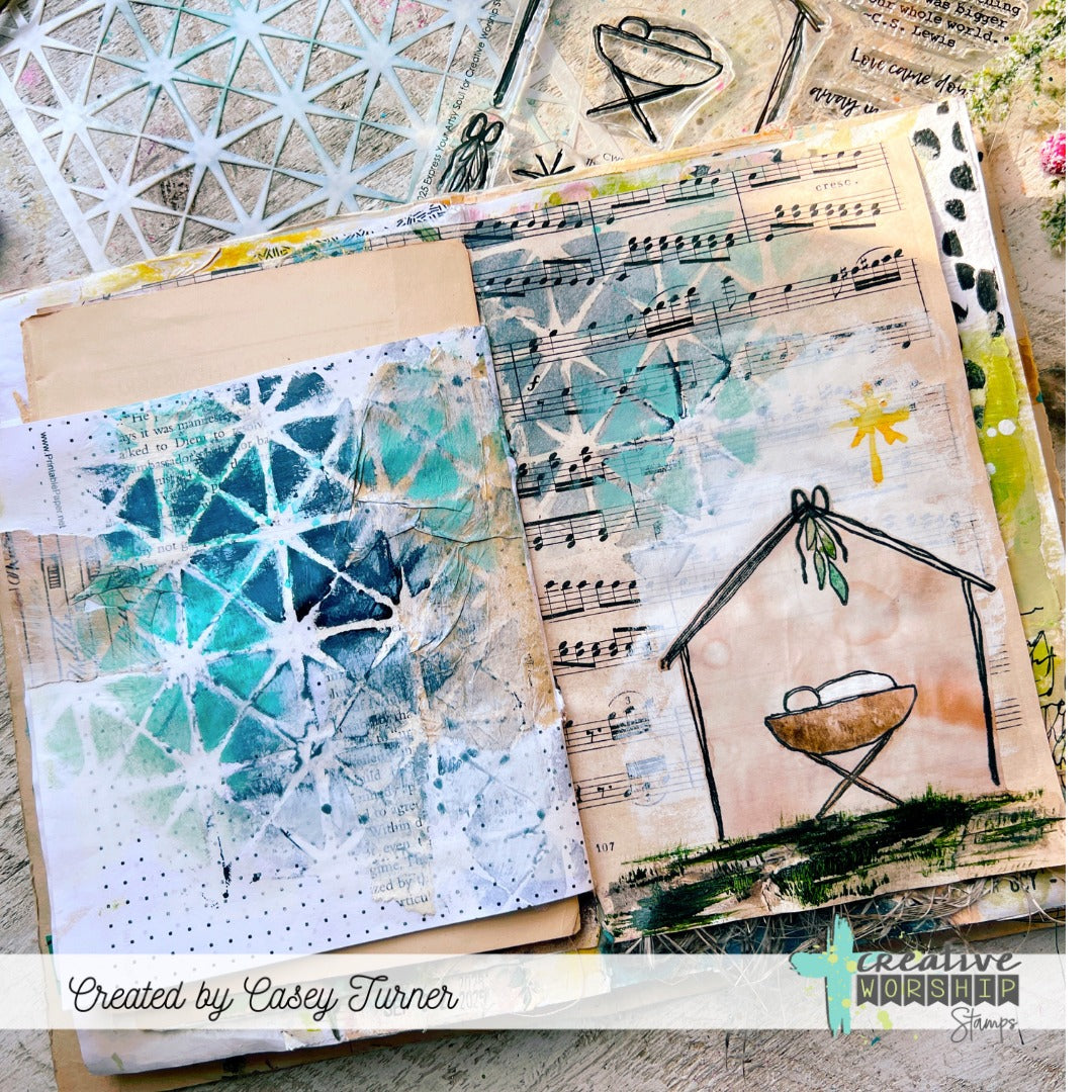The First Christmas Clear Stamp Set