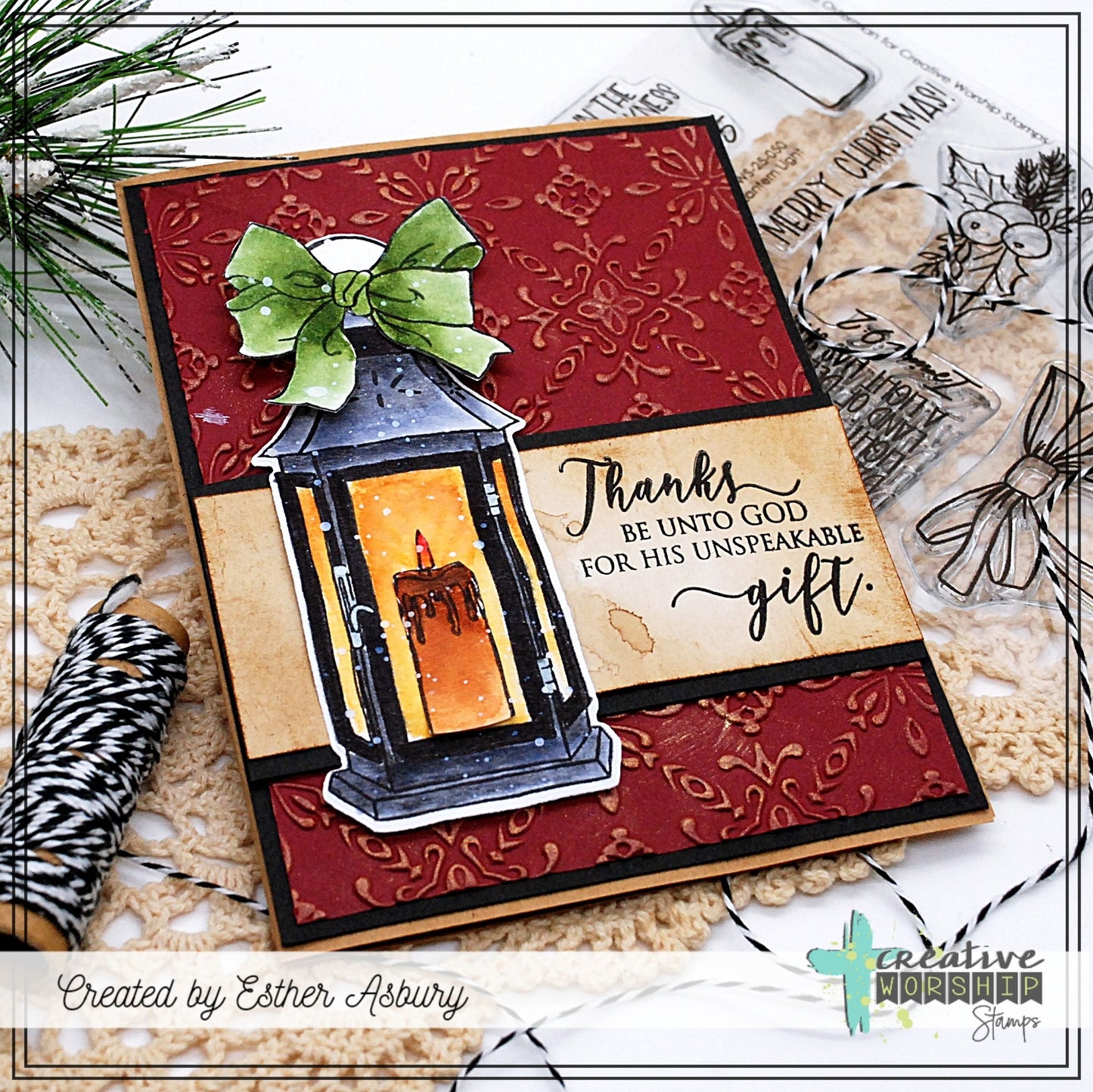 Lantern Light Clear Stamp Set