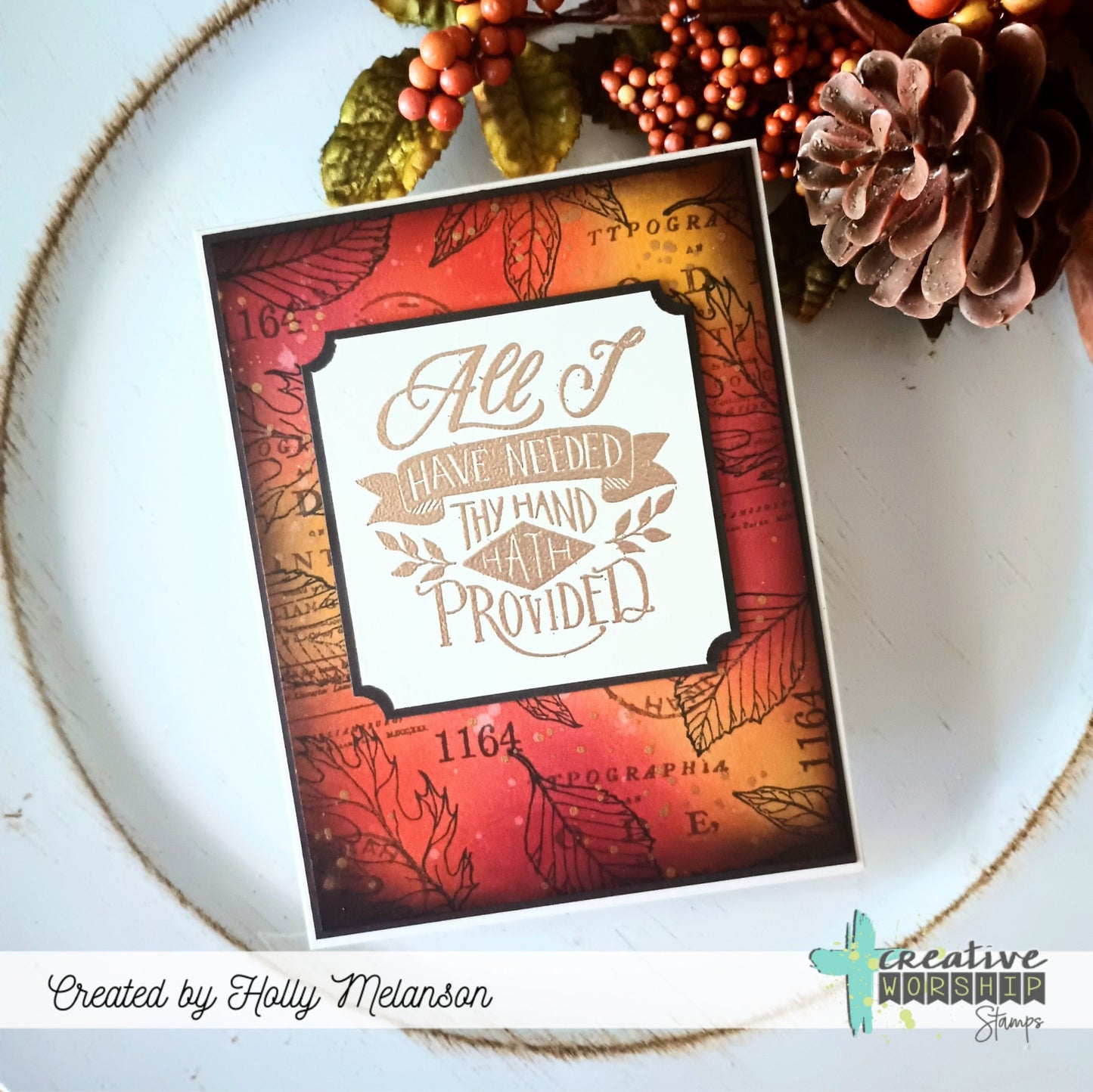 Hymn Word Art Clear Stamp Set