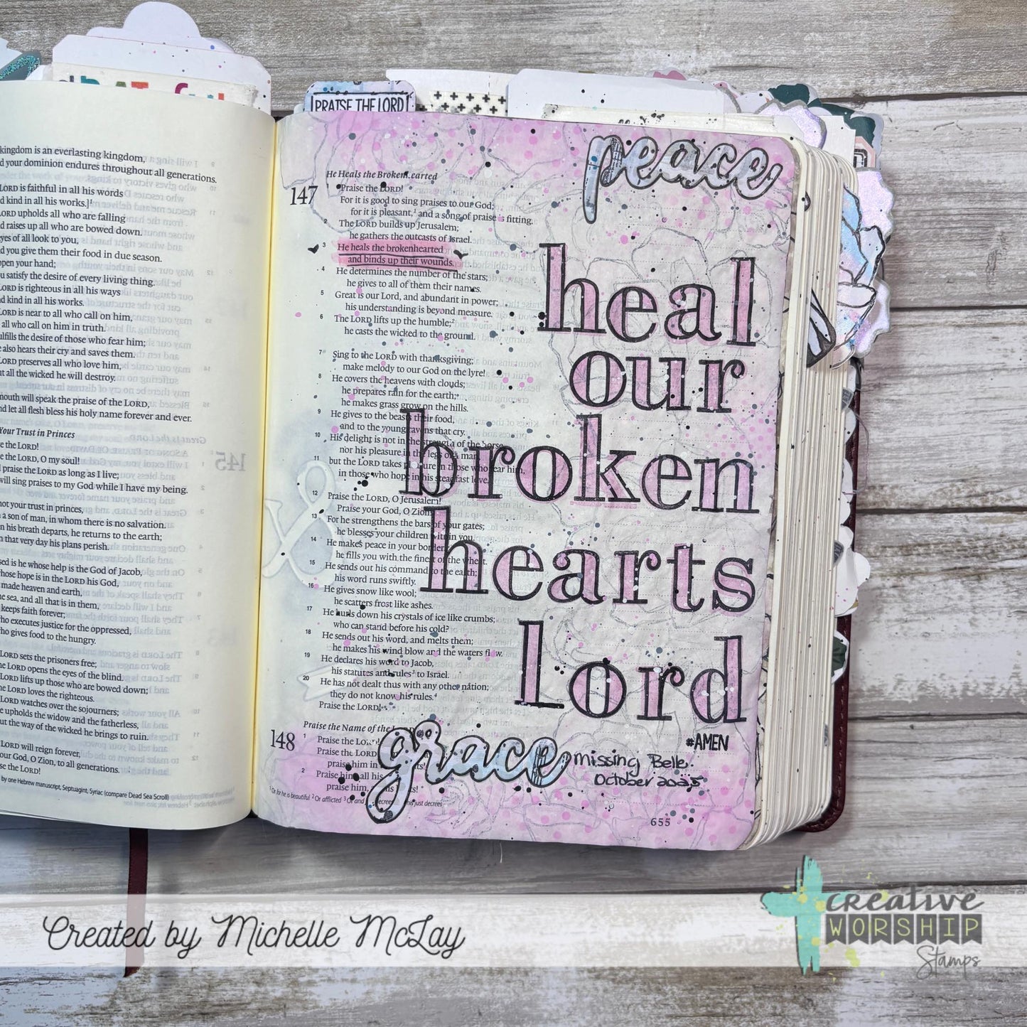 Peace & Grace Word Die Set