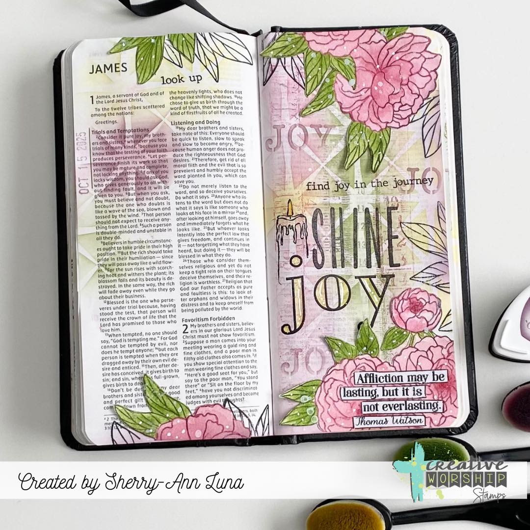 Peony Cluster Clear Stamp Set