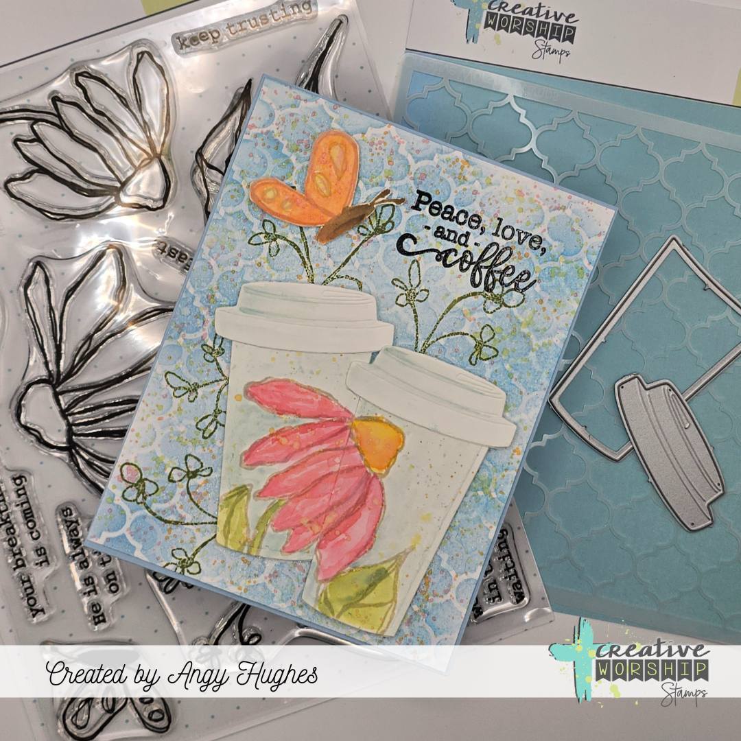 Patient Echinacea Clear Stamp Set