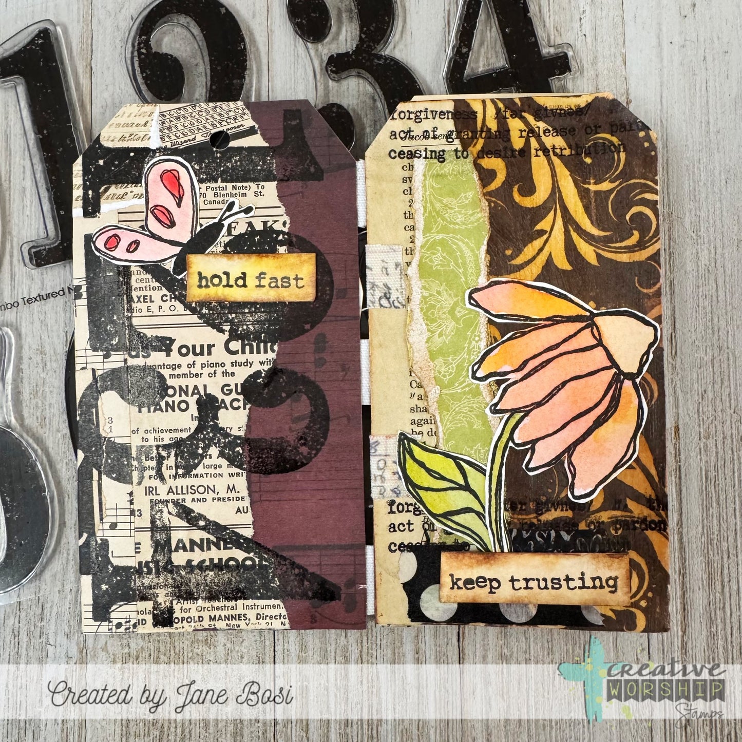 Patient Echinacea Clear Stamp Set
