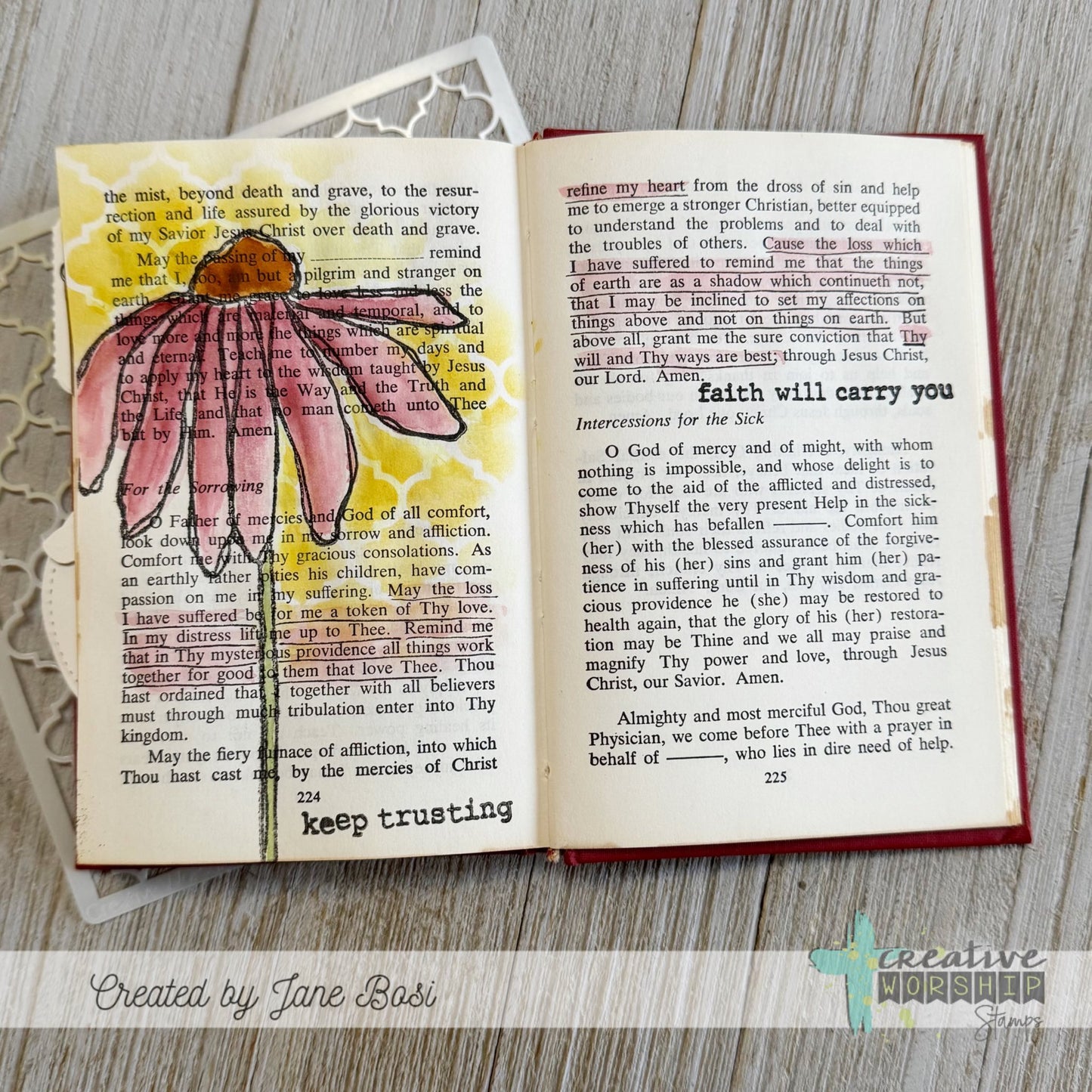 Patient Echinacea Clear Stamp Set