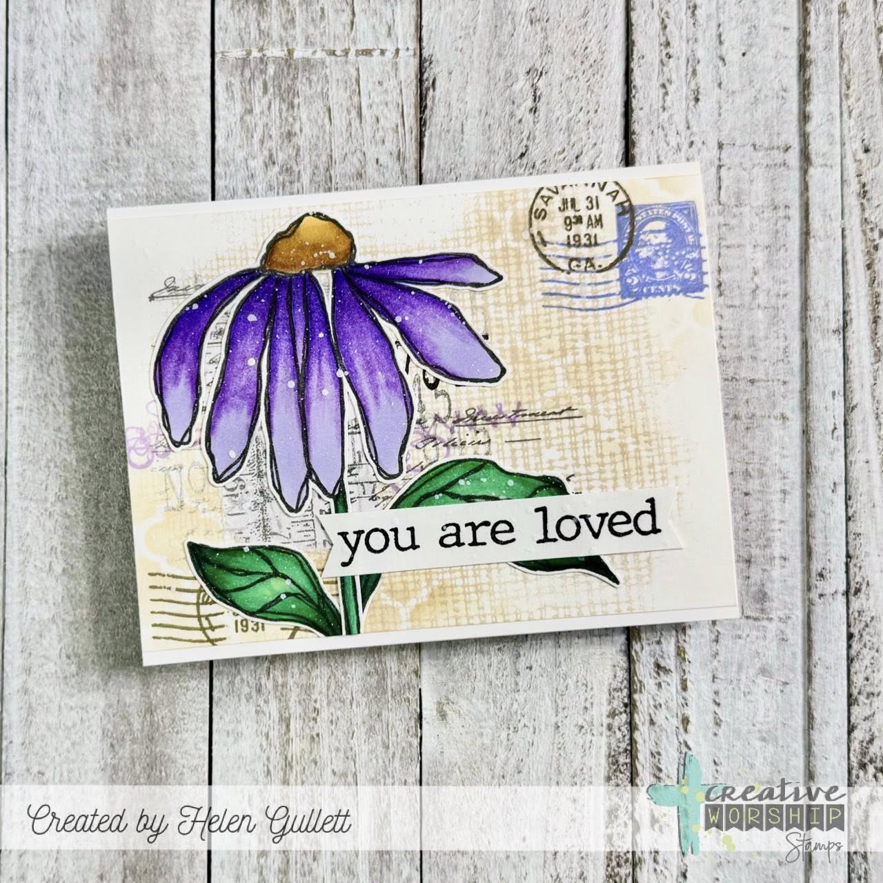 Cheesecloth Background Clear Stamp