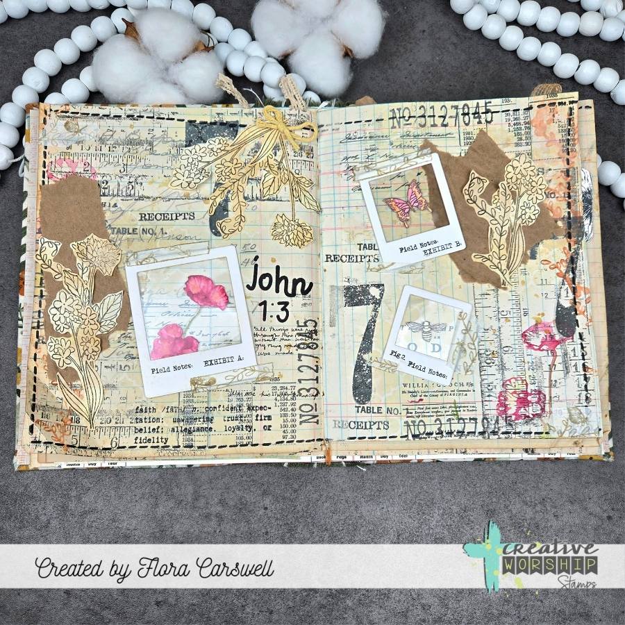 Vintage Snippets Clear Stamp Set