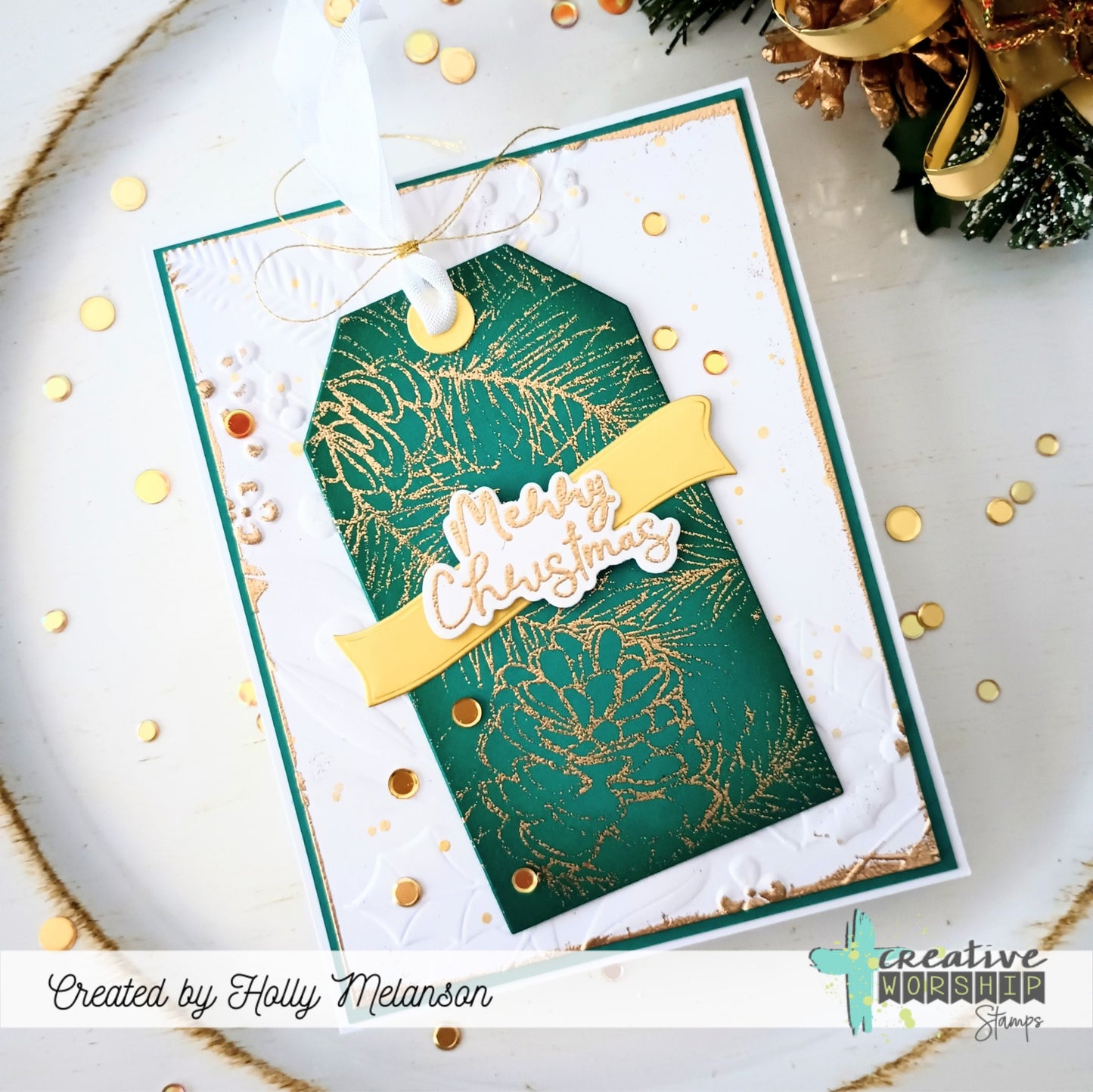 Pinecone Background Clear Stamp