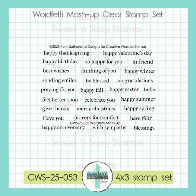 Wordfetti Mash-up Clear Stamp Set