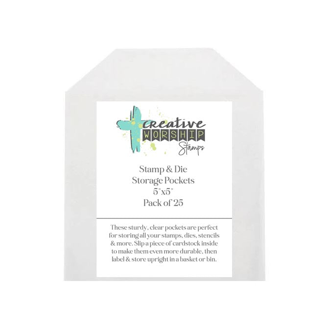 Stamp - Die - Stencil 5x5 Storage Pockets: Pack of 25