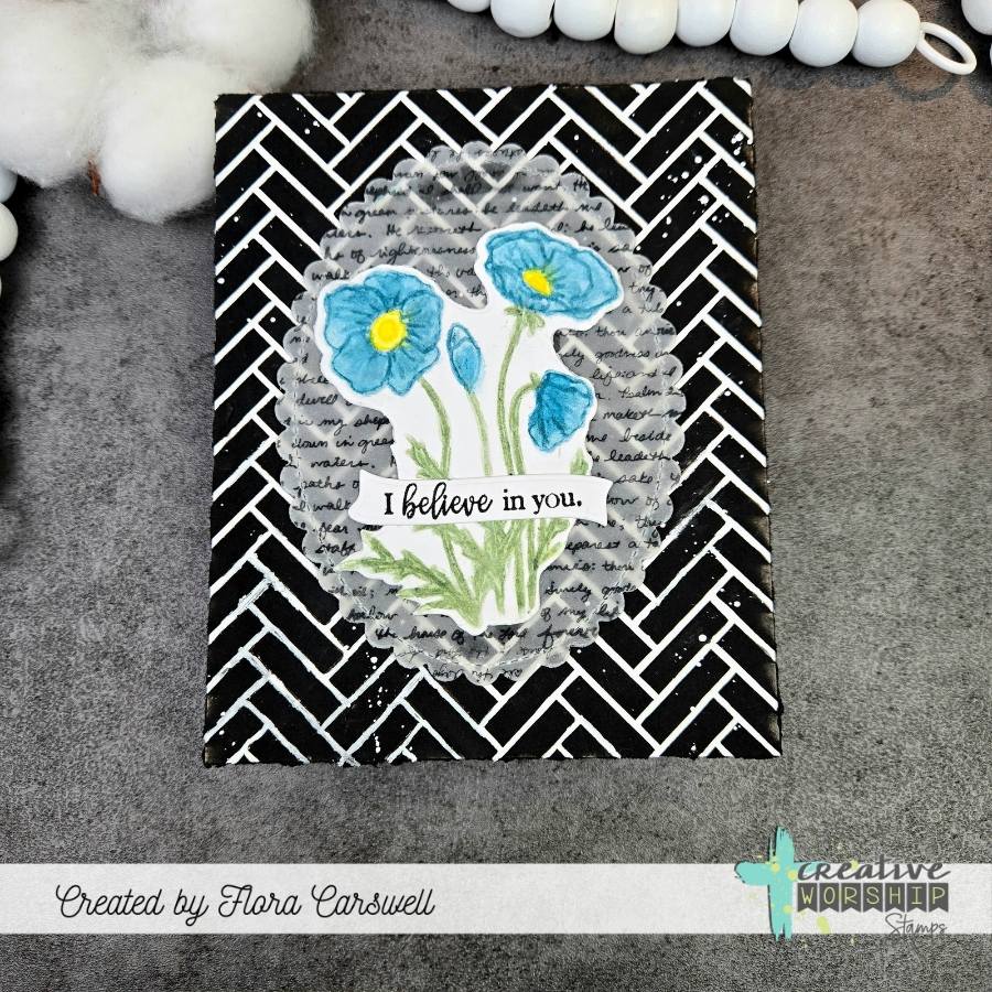 Herringbone Tile Stencil