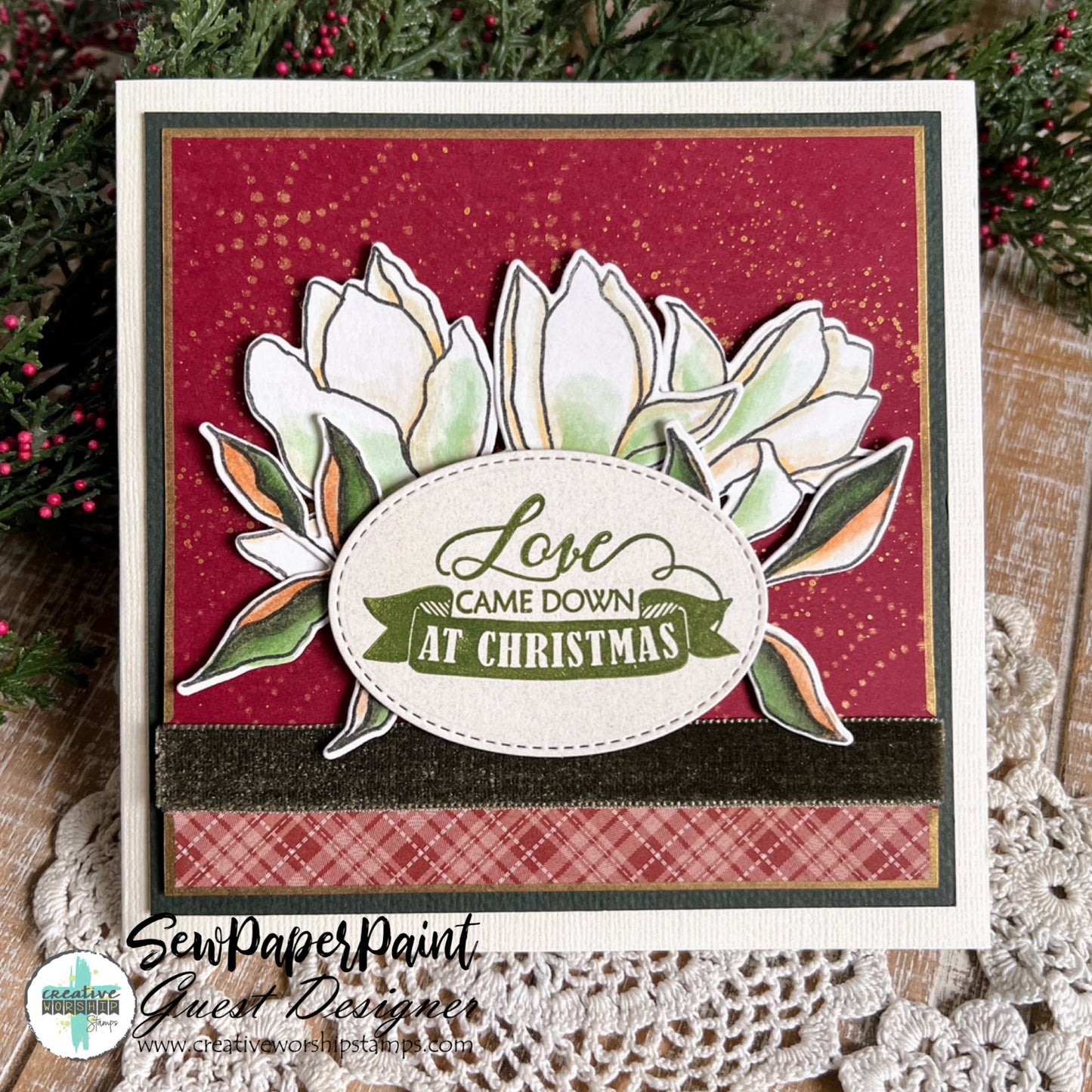 Christmas Hymn Word Art Clear Stamp Set
