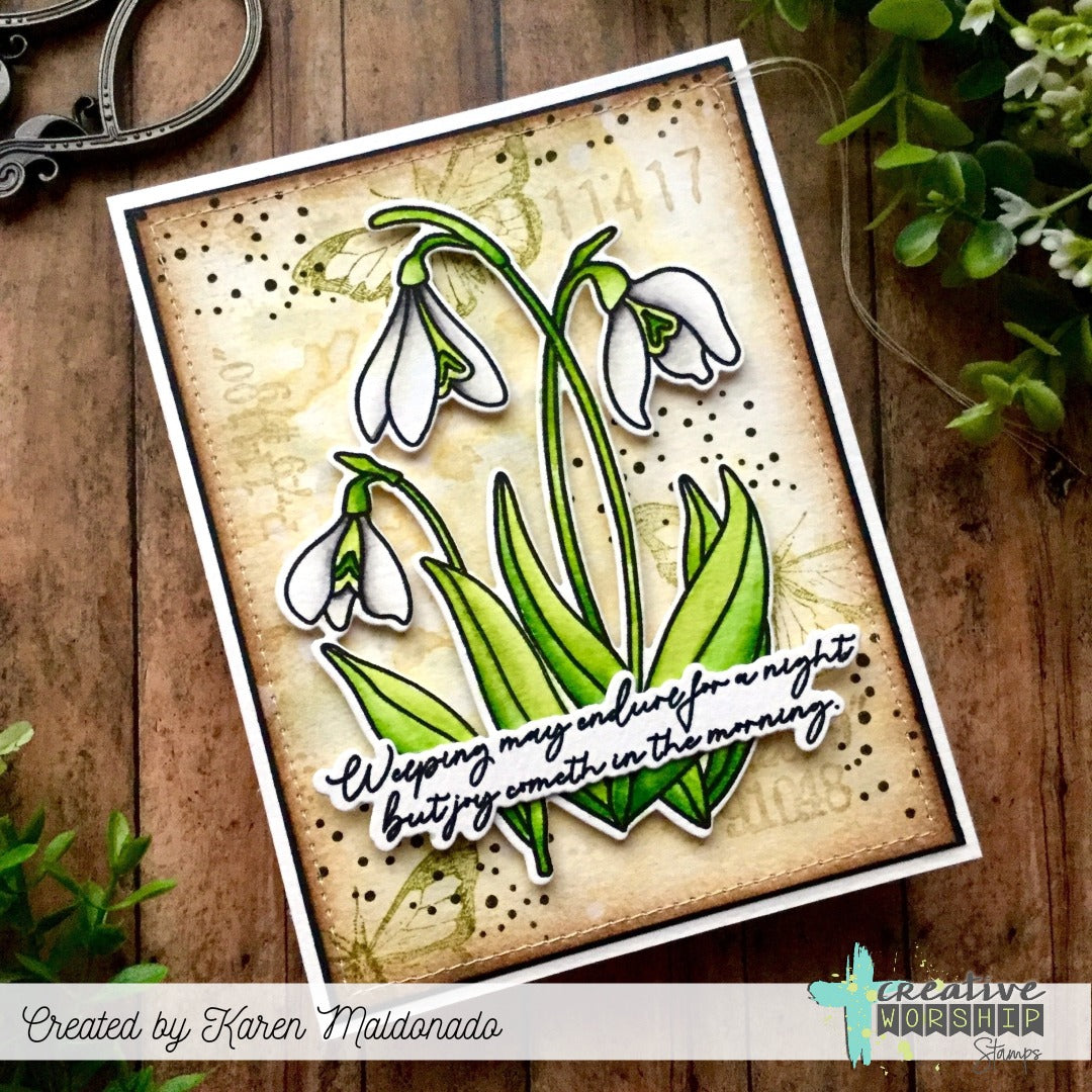 Snowdrops Stamp & Die Bundle