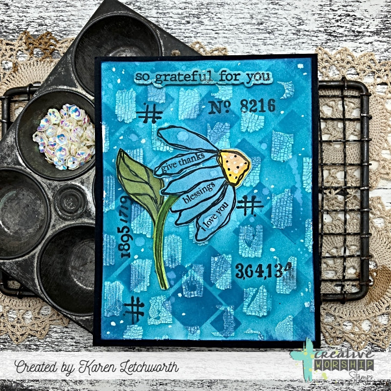 Messy Blocks Stencil