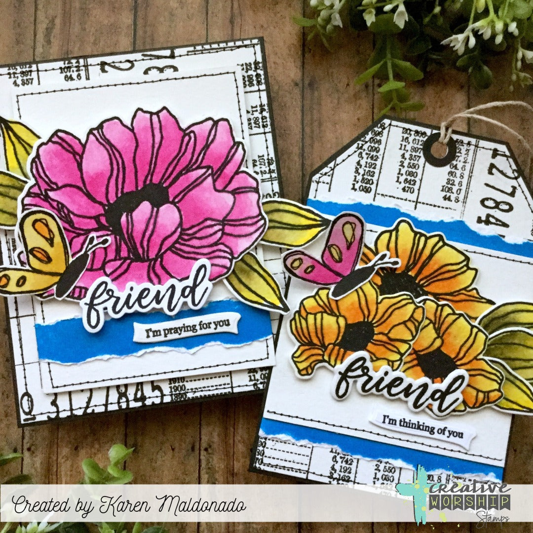Vintage Snippets Clear Stamp Set
