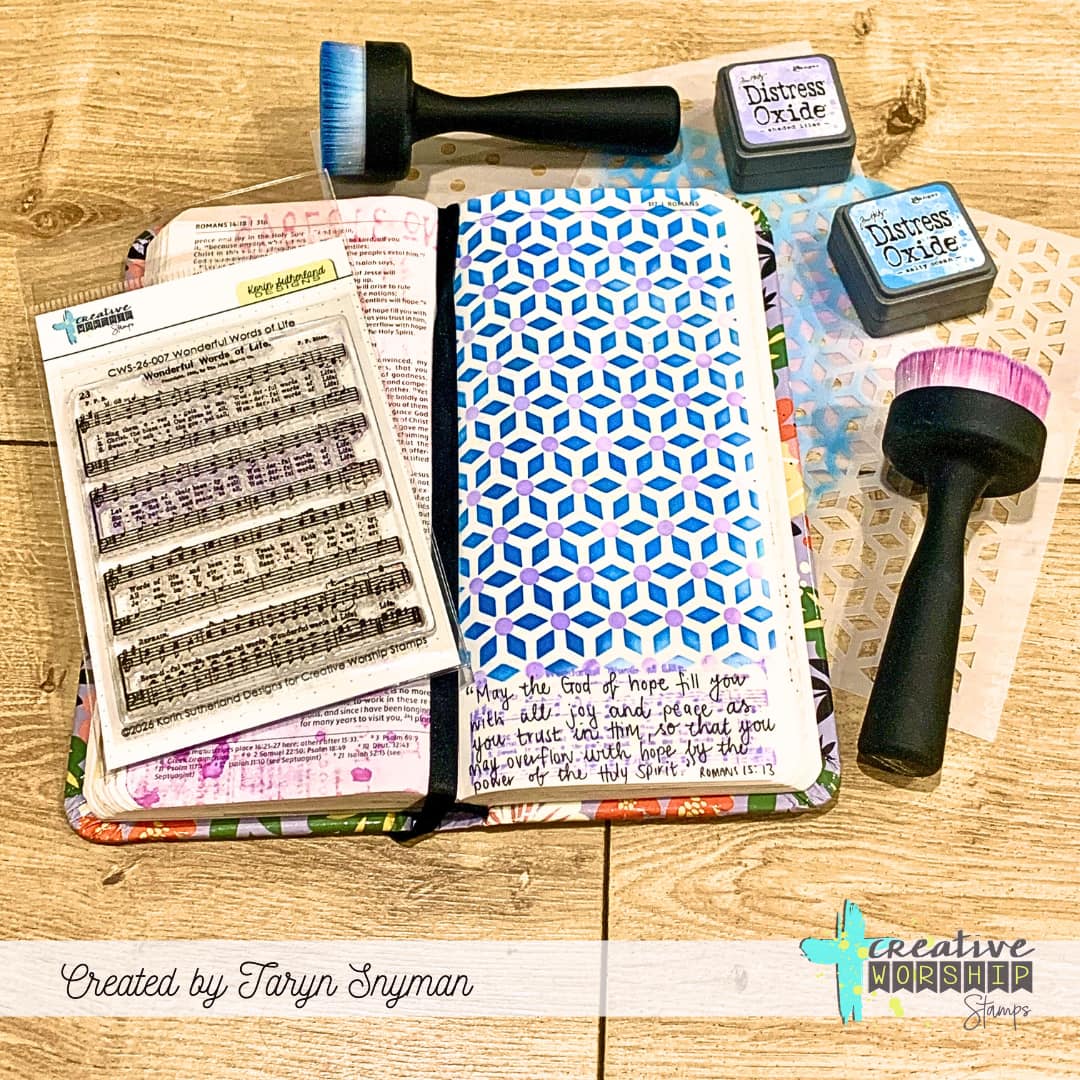 Diamond Floral Layering Stencil Set