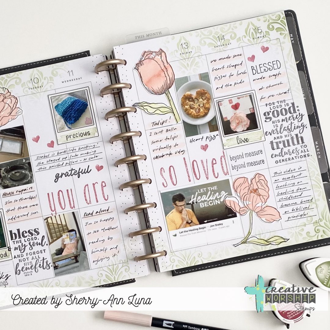 Blooming Tulips Clear Stamp Set