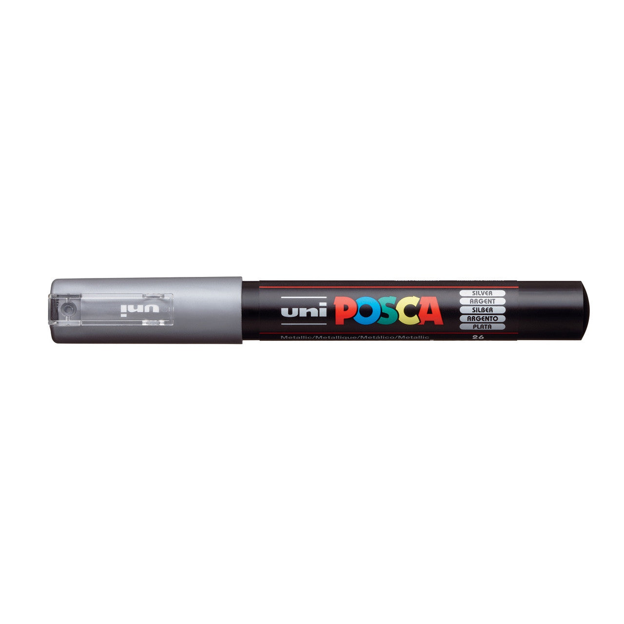 Uni Posca Paint Pen Marker Extra Fine Bullet Tip 1M: Silver