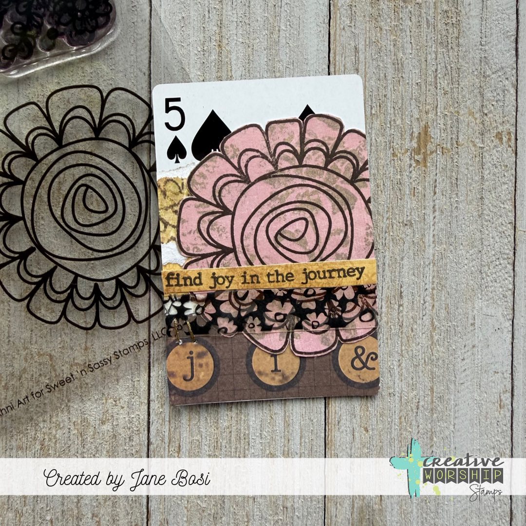 Funky Florals Clear Stamp Set