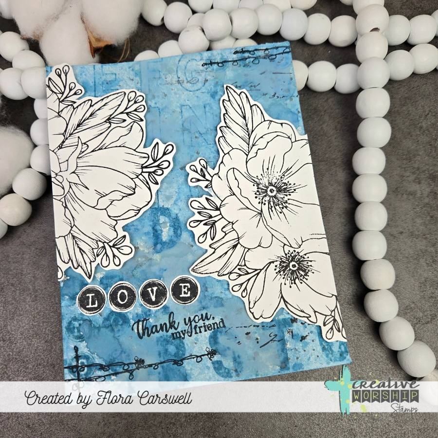 Typewriter Keys Caps Alpha Clear Stamp Set