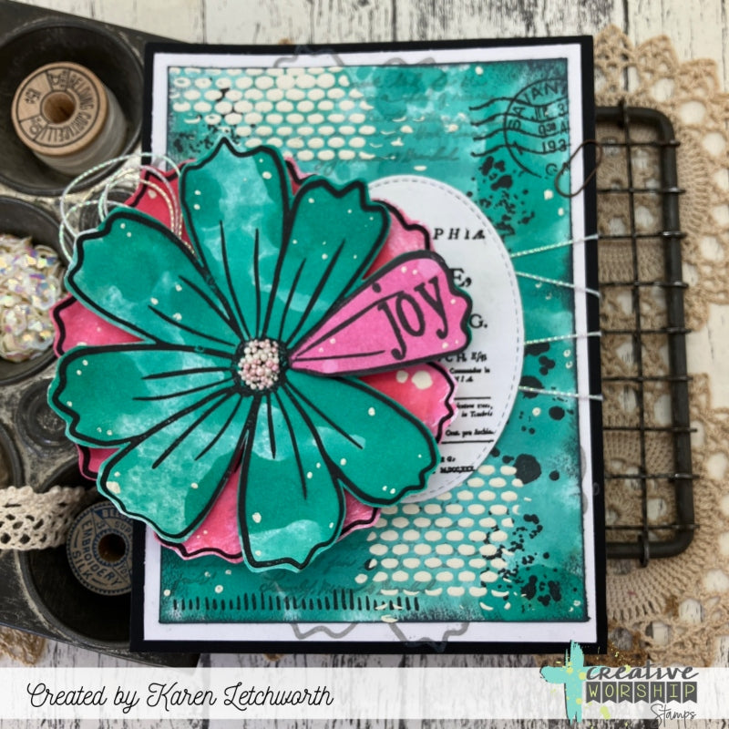 Cosmos Background Clear Stamp