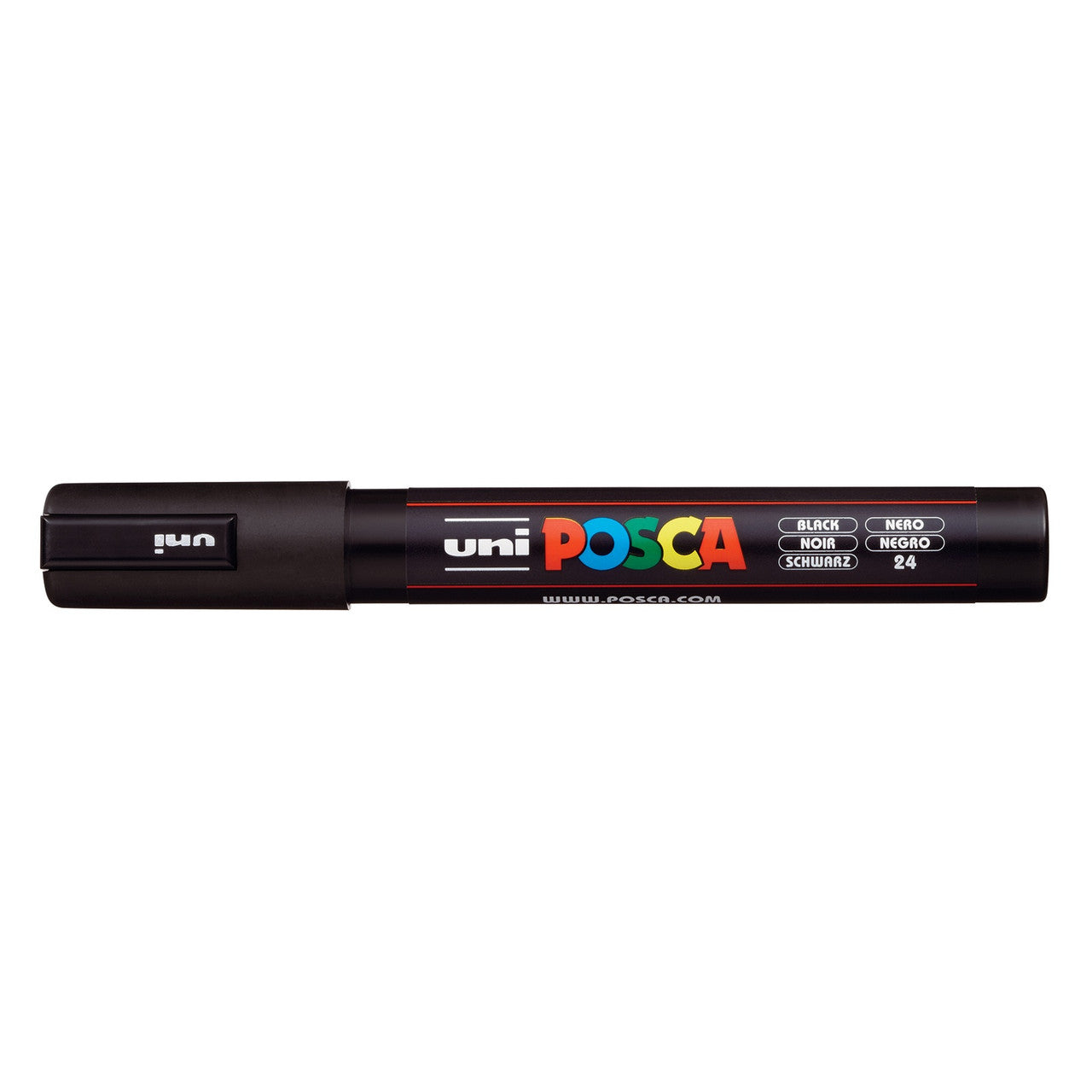 Uni Posca Paint Pen Marker Medium Bullet Tip 5M: Black