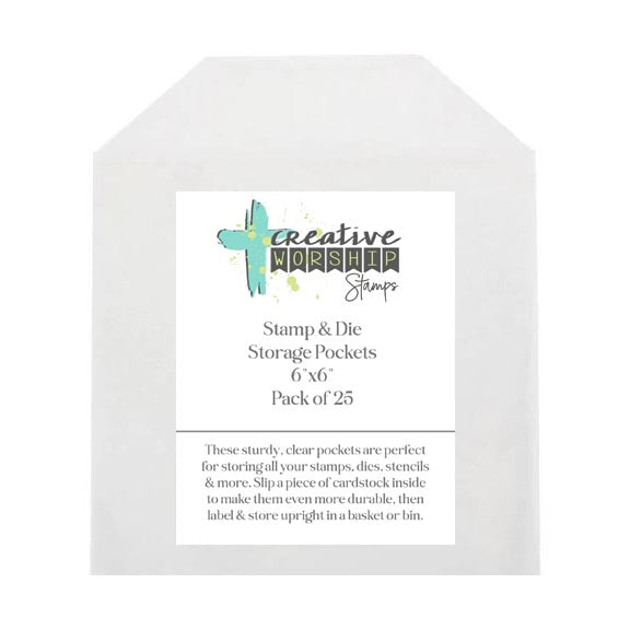 Stamp - Die - Stencil 6x6 Storage Pockets: Pack of 25