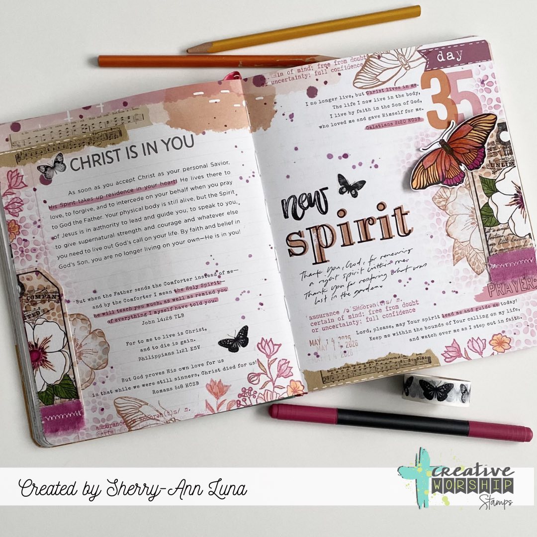 Vintage Butterflies & Blooms Stamp & Die Bundle