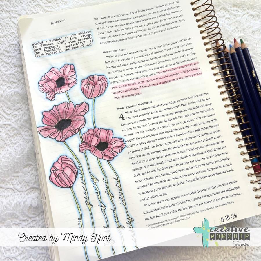 Victory Blooms Clear Stamp Set