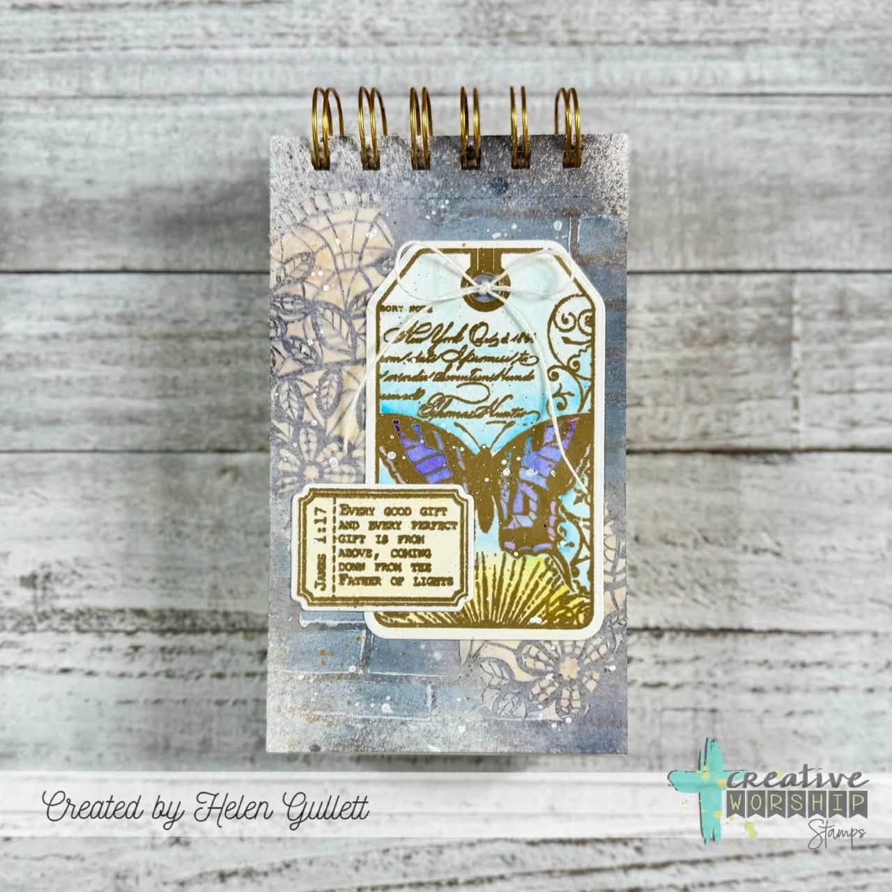 Summer Collage Tag Clear Stamp