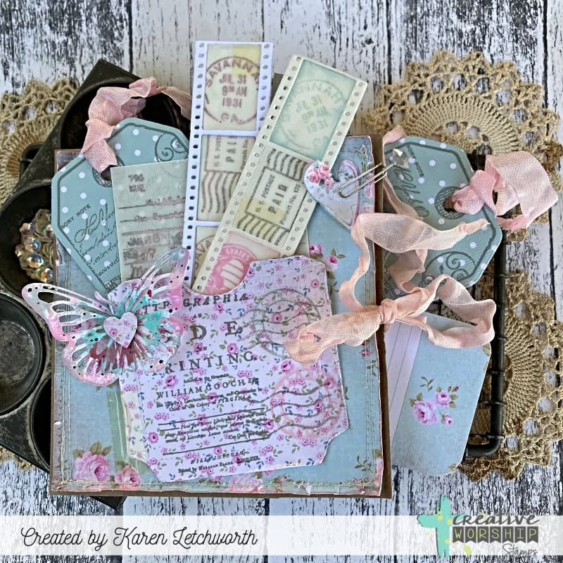 Summer Collage Tag Stamp & Die Bundle