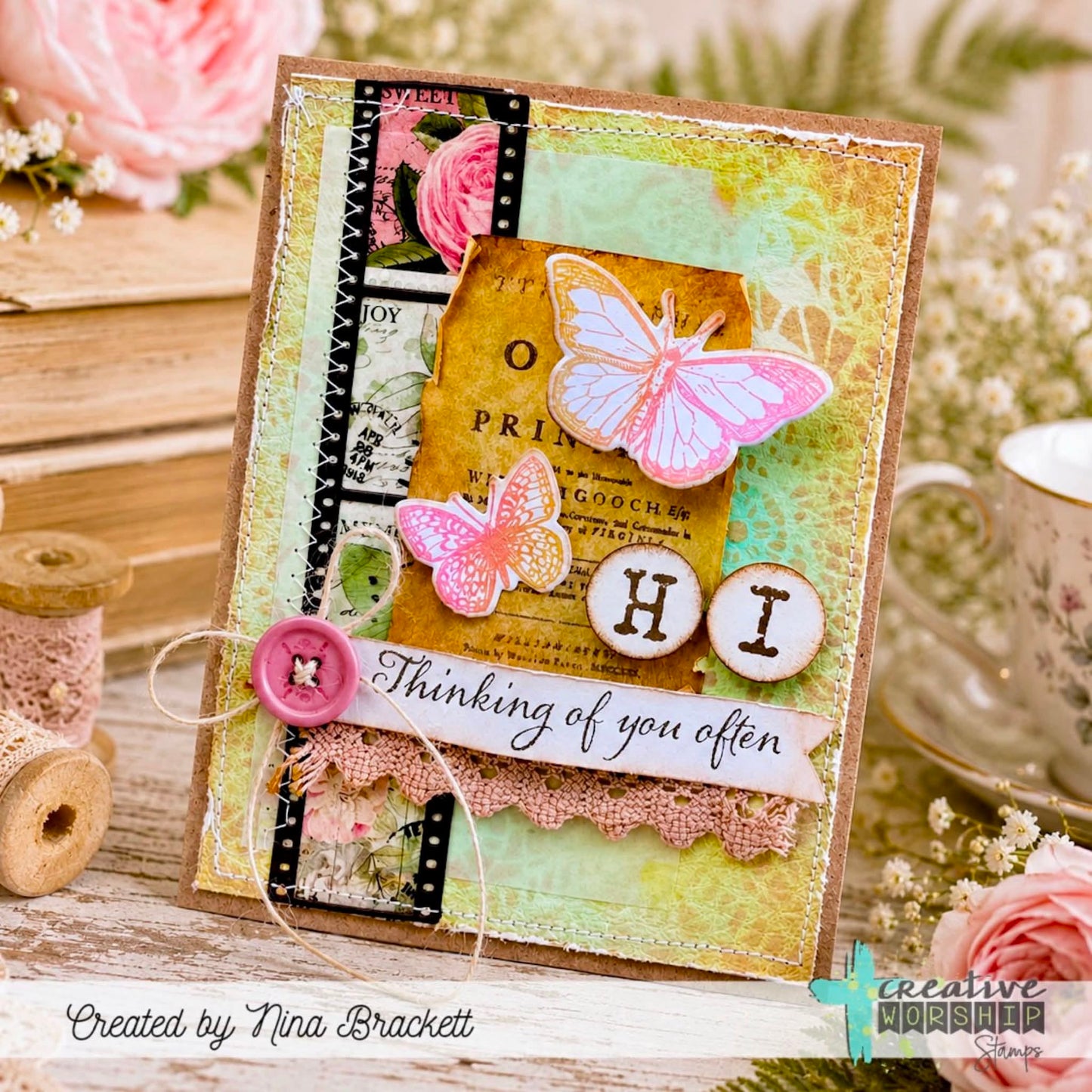Vintage Nature Elements Clear Stamp Set