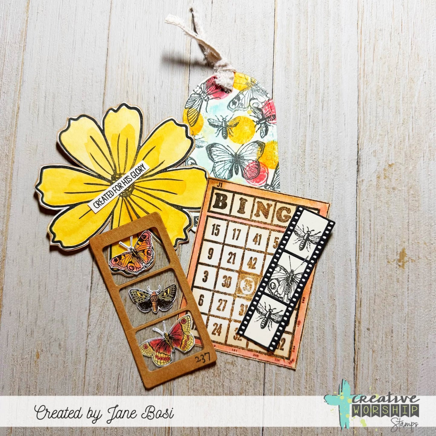 Bingo Card Clear Stamp Set