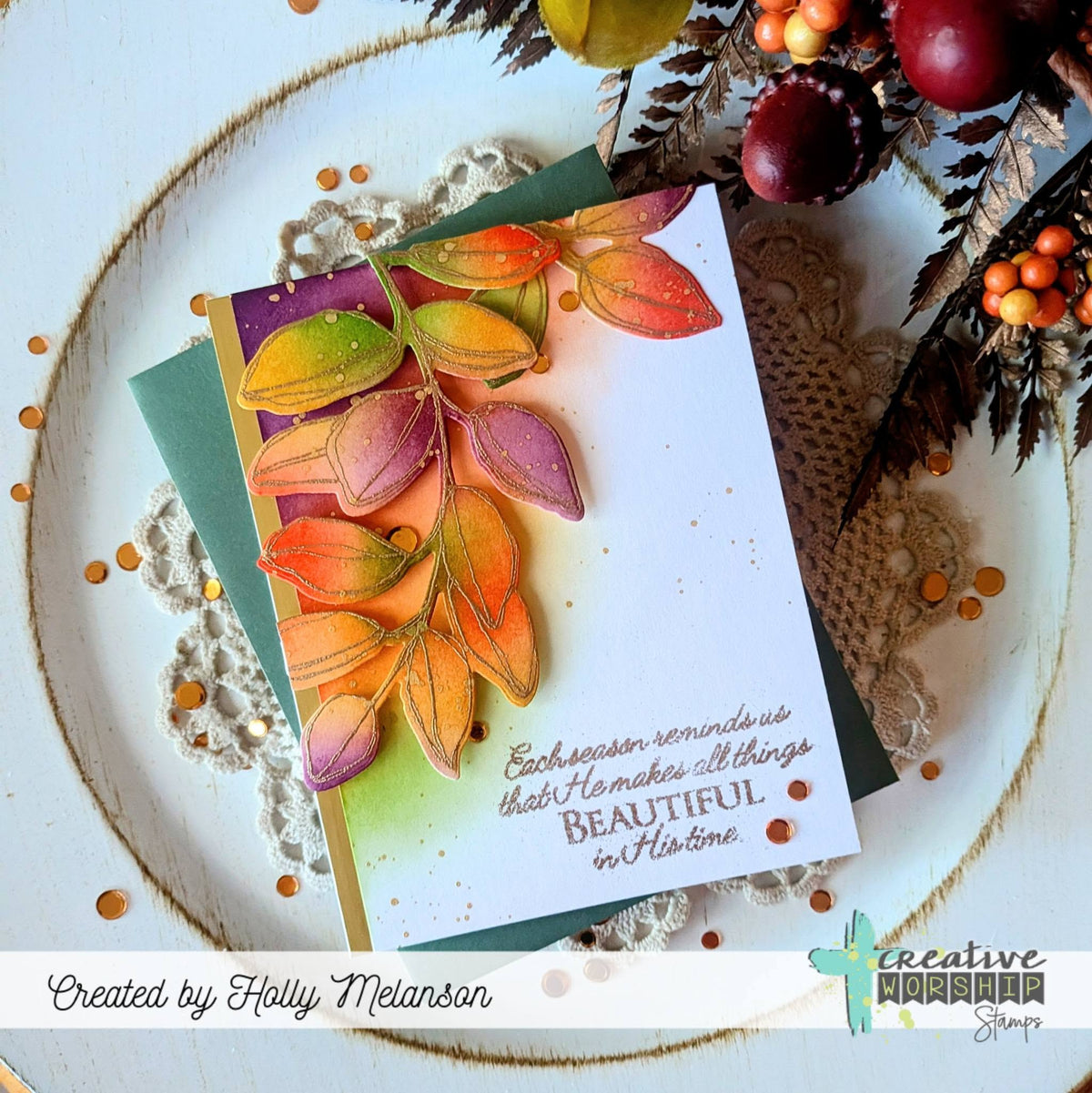 Peaceful Botanicals Clear Stamp Set