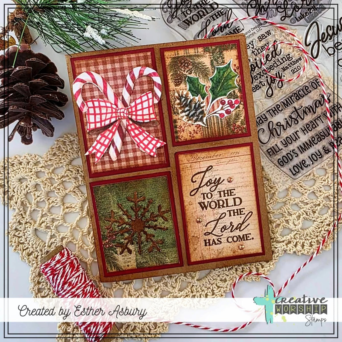 Candy Canes & Holly Printable PDF